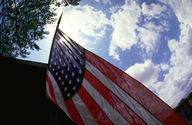 Imagen de la bandera americana.